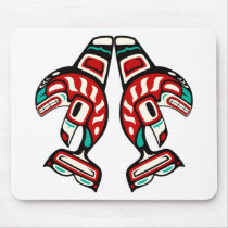 Haida Indian Killer Whale Mouse Mats