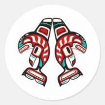 Haida Indian Killer Whale Sticker