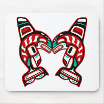 Haida Indian Killer Whales Orca Mousepads