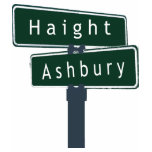 Haight Ashbury Classic Street Sign T-shirts
