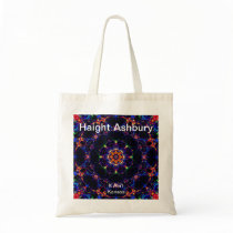 Haight Ashbury Psychedelic  Hippie Fashion Art Canvas Bag
