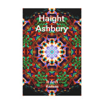 Haight Ashbury Psychedelic  Hippie Fashion Art Gallery Wrap Canvas