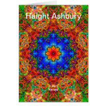 Haight Ashbury Psychedelic  Hippie Fashion Art Greeting Card