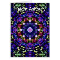 Haight Ashbury Psychedelic  Hippie Fashion Art Greeting Card