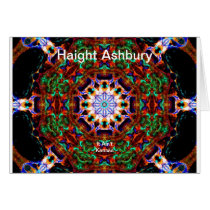 Haight Ashbury Psychedelic  Hippie Fashion Art Card