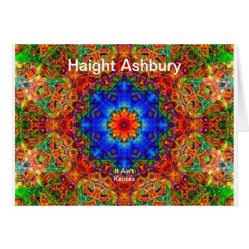 Haight Ashbury Psychedelic  Hippie Fashion Art Cards