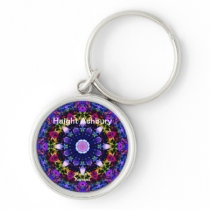 Haight Ashbury Psychedelic  Hippie Fashion Art Keychain