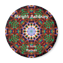 Haight Ashbury Psychedelic  Hippie Fashion Art Magnet