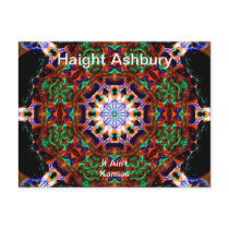 Haight Ashbury Psychedelic  Hippie Fashion Art Postcard