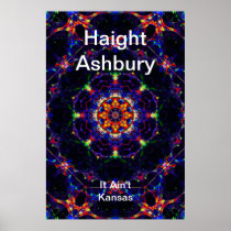 Haight Ashbury Psychedelic  Hippie Fashion Art Posters
