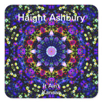 Haight Ashbury Psychedelic  Hippie Fashion Art Sticker