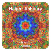 Haight Ashbury Psychedelic  Hippie Fashion Art Stickers