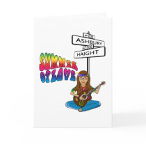 Haight Ashbury Summer of Love Greeting Card