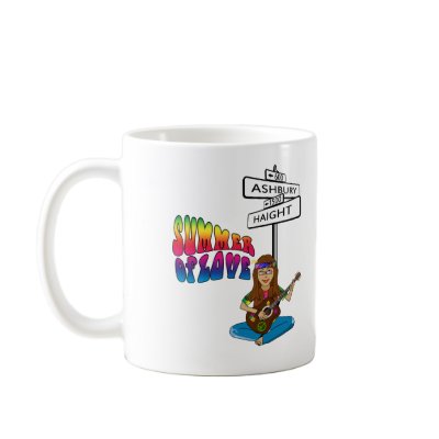 Haight Ashbury Summer of Love Coffee Mugs by oldrockerdude