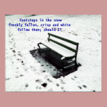 Haiku : Footsteps in the snow, posters