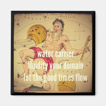 Haiku Fridge Magnet - Aquarius