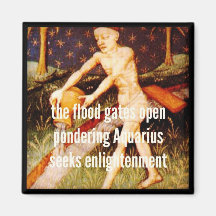 Haiku Fridge Magnet - Aquarius