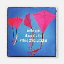 Haiku Fridge Magnet - Kites