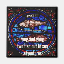 Haiku Fridge Magnet - Pisces