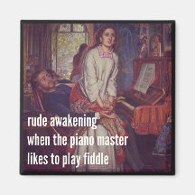 Haiku Fridge Magnet - Rude Awakening