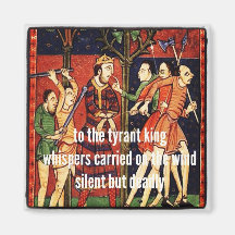 Haiku Fridge Magnet - Tyrant Kings