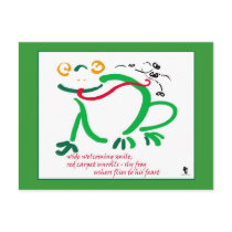 Haiku - frog's Fest postkarten
