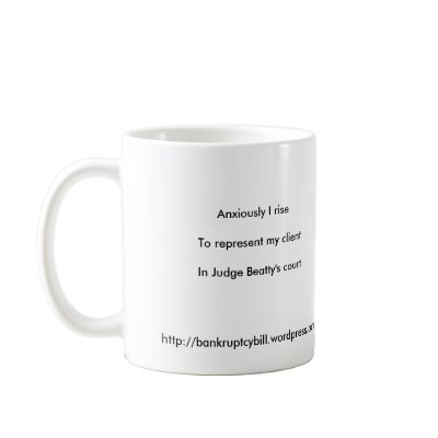 Haiku Mug - Courtroom anxiety by bankruptcybill