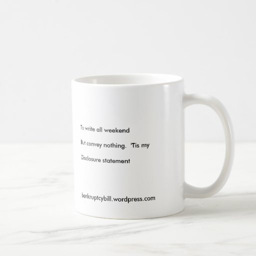 Haiku Mug - Disclosure Statement
