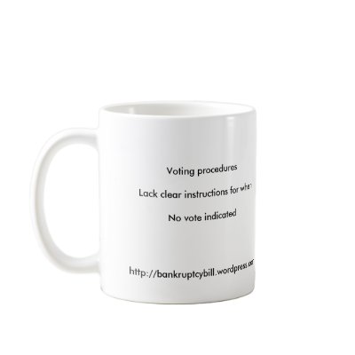 Haiku Mug - No Vote Indicated by bankruptcybill