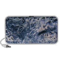 Hail Mary, Full of Grace Watercolor MP3 Speaker speakers