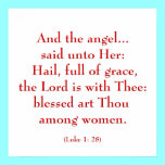 Hail Mary "Luke 1:28" posters