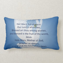 Hail Mary Prayer Pillow