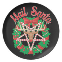 Hail Santa! plates