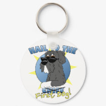 Hail to the First Dog Keychain