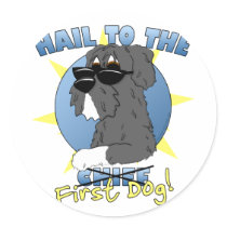 Hail to the First Dog Stickers