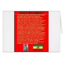 Haile Selassie Famous War Speech to UN 1963 Greeting Card