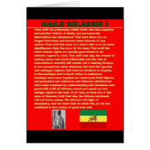 Haile Selassie Famous War Speech to UN 1963 Cards