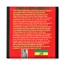 Haile Selassie Famous War Speech to UN 1963 Magnets