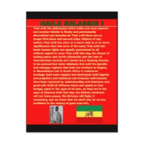 Haile Selassie Famous War Speech to UN 1963 Post Cards