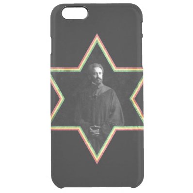 Haile Selassie Star of David Clear iPhone 6 Plus Case