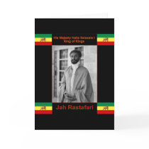Haile Selassie the Lion of Judah, Jah Rastafari Card