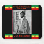 Haile Selassie the Lion of Judah, Jah Rastafari Mousepad