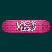 Hailey 02 ~ Custom Graffiti Art Pro Skateboard