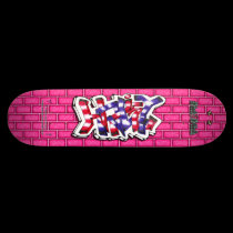 Hailey 02 ~ Custom Graffiti Art Pro Skateboard skateboards