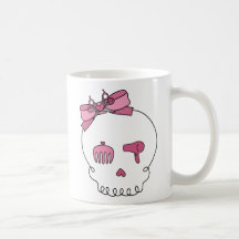Hair Accessory Skull (Bow Detail) Coffee Mug