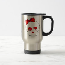 Hair Accessory Skull (Bow Detail - Red) Mug