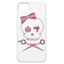 Hair Accessory Skull & Scissor Crossbones iPhone 5 Case