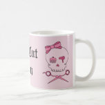 Hair Accessory Skull & Scissor Crossbones (Pink 2) Coffee Mugs