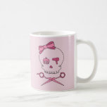 Hair Accessory Skull & Scissor Crossbones (Pink) Coffee Mugs