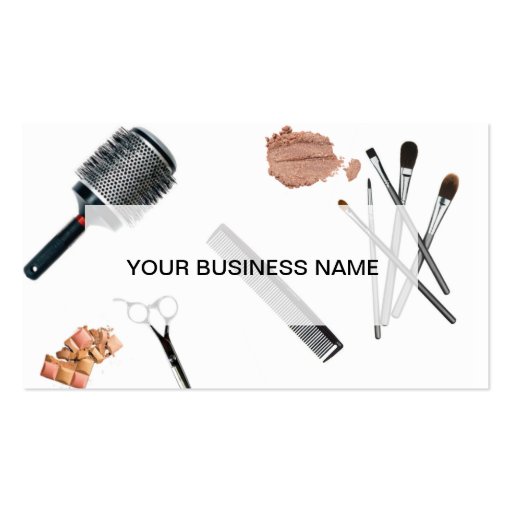HAIR AND MAKEUP ARTIST BUSINESS CARDS (front side)